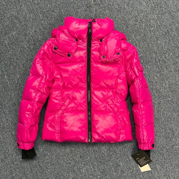 Saks Fifth S13 Little Girl's & Girl's Ella Hooded Puffer Jacket FUCHSIA - Picture 2 of 10